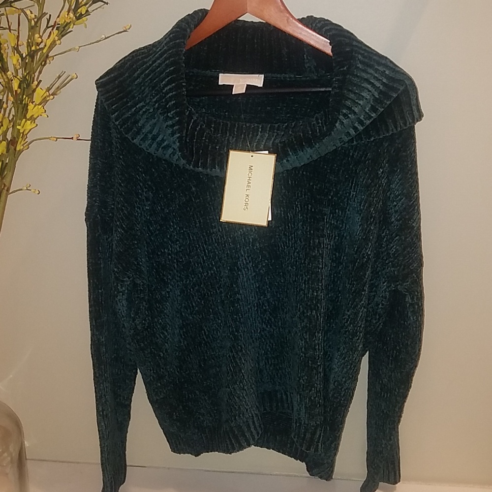 MICHAEL Michael Kors Emerald Sweater,  NWT